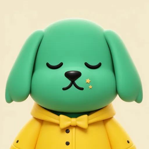 Shitzu number 10, Mint Green coat